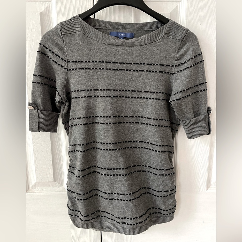 Apt. 9 Ruched Sweater Size S - Picture 2 of 5